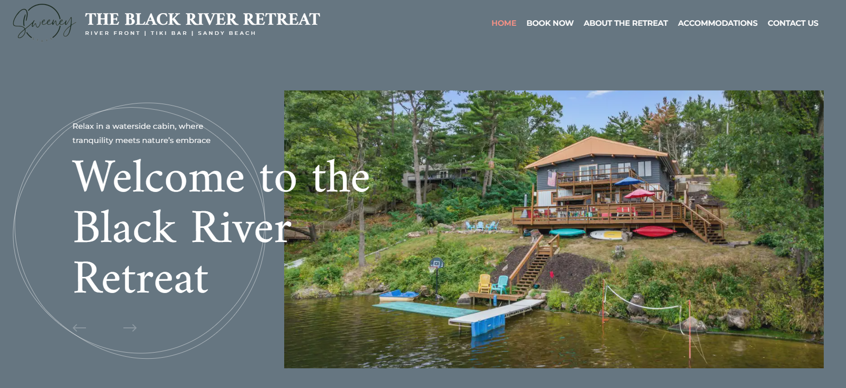 theblackriverretreat front page